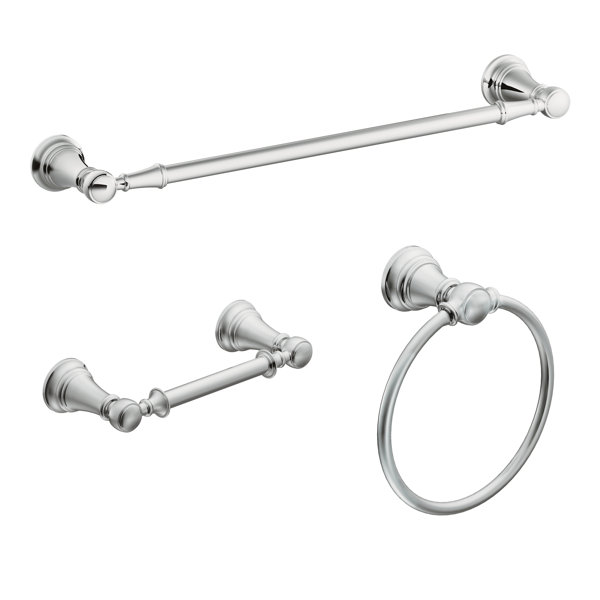 Moen Weymouth 3 Piece Bathroom Hardware Set & Reviews Wayfair